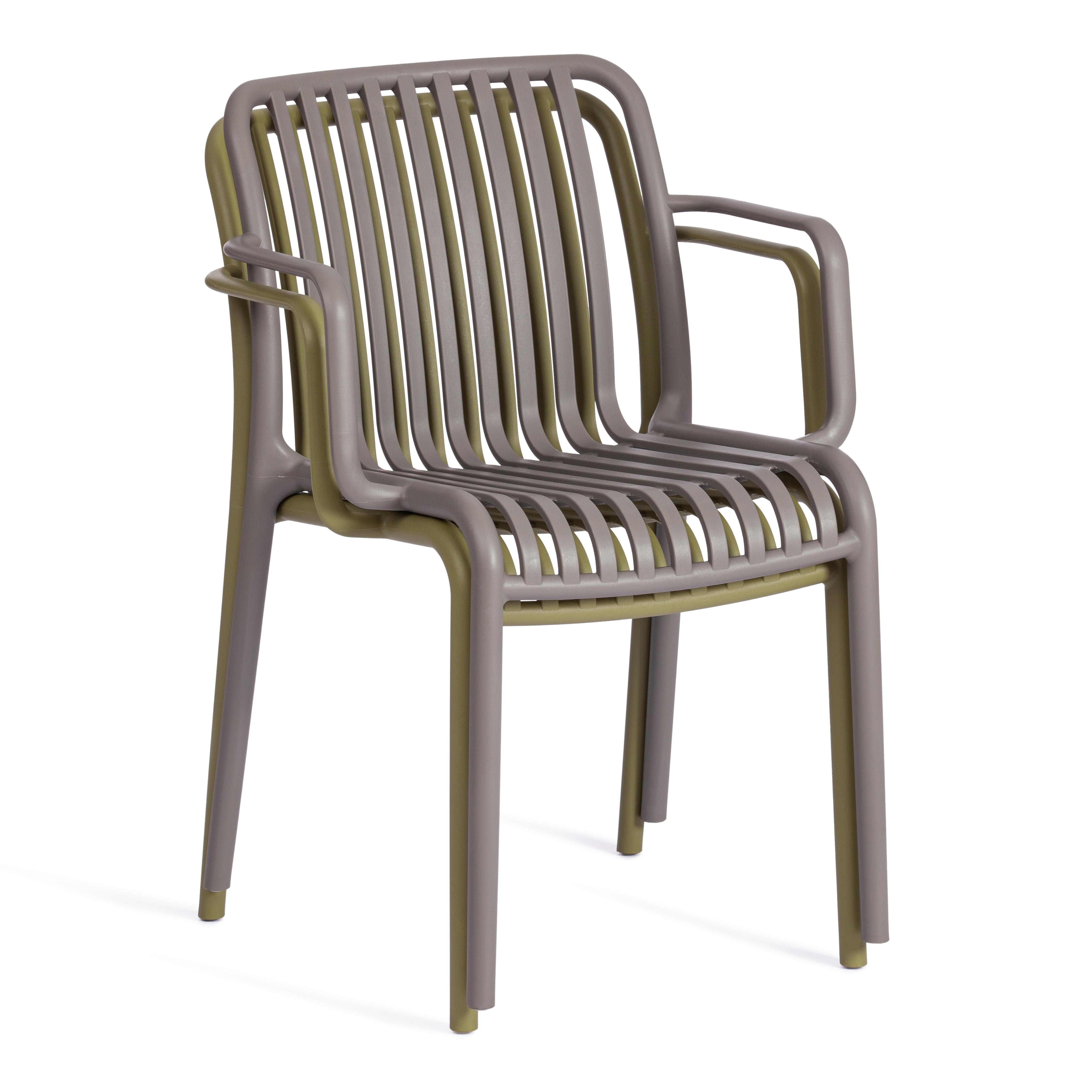 Кресло LANCASTER (mod. 38-1) пластик, 55.5 х 58 х 80 см, Grey (Cерый) 34630