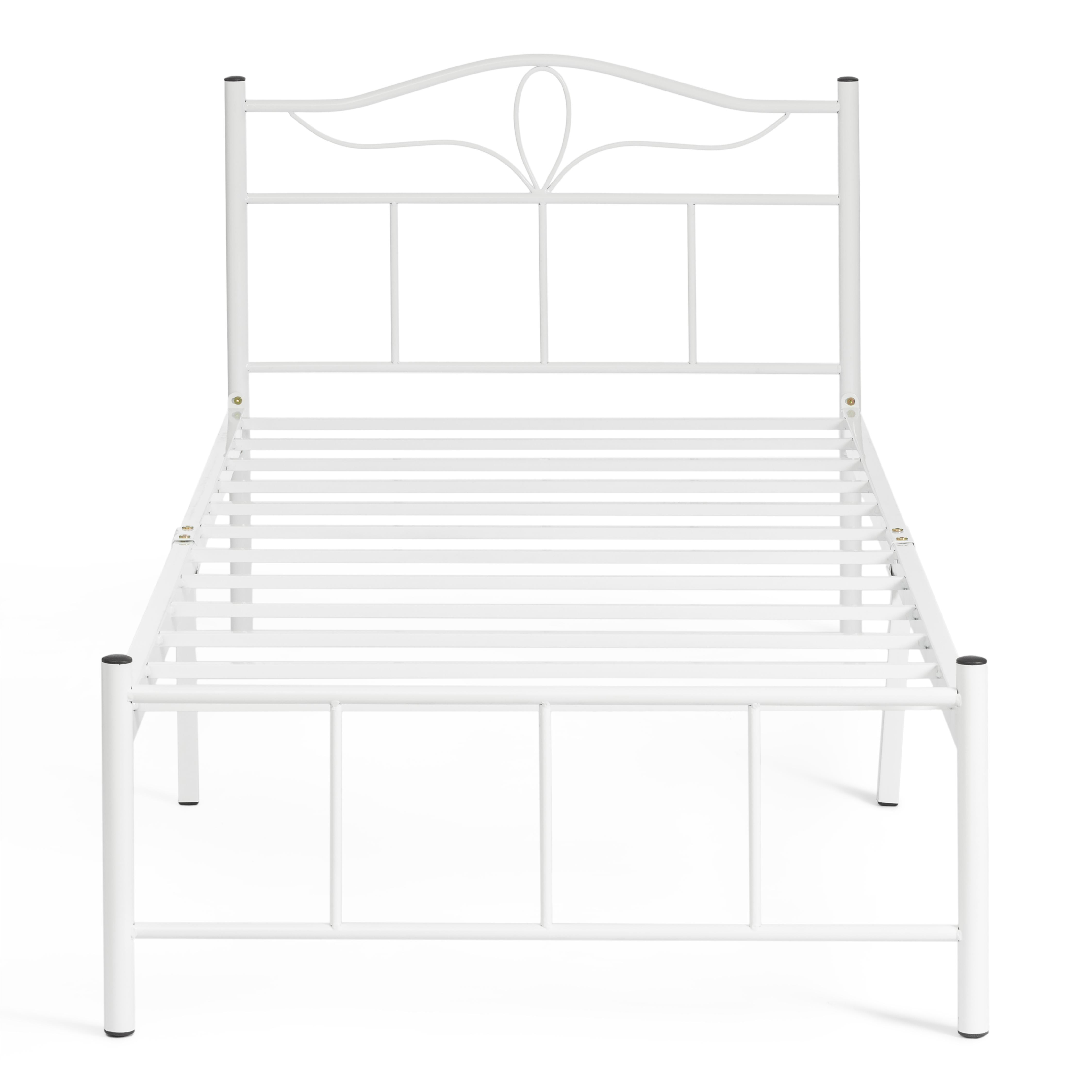 Кровать LUCY (mod. 9305) металл, 90*200 см (Single bed), White (белый)