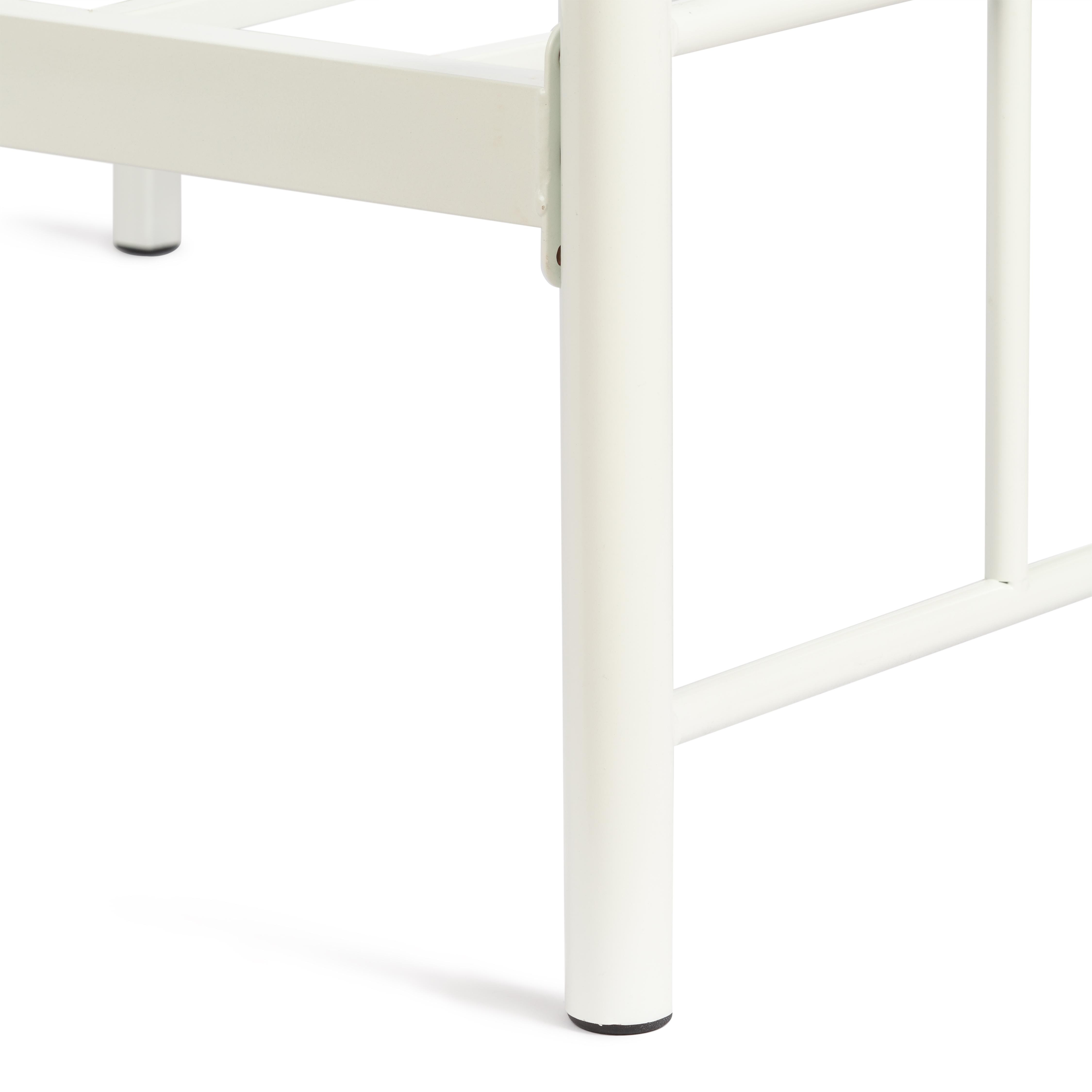 Кровать MALVA (mod. 9303) металл, 90*200 см (Single bed), White (белый)