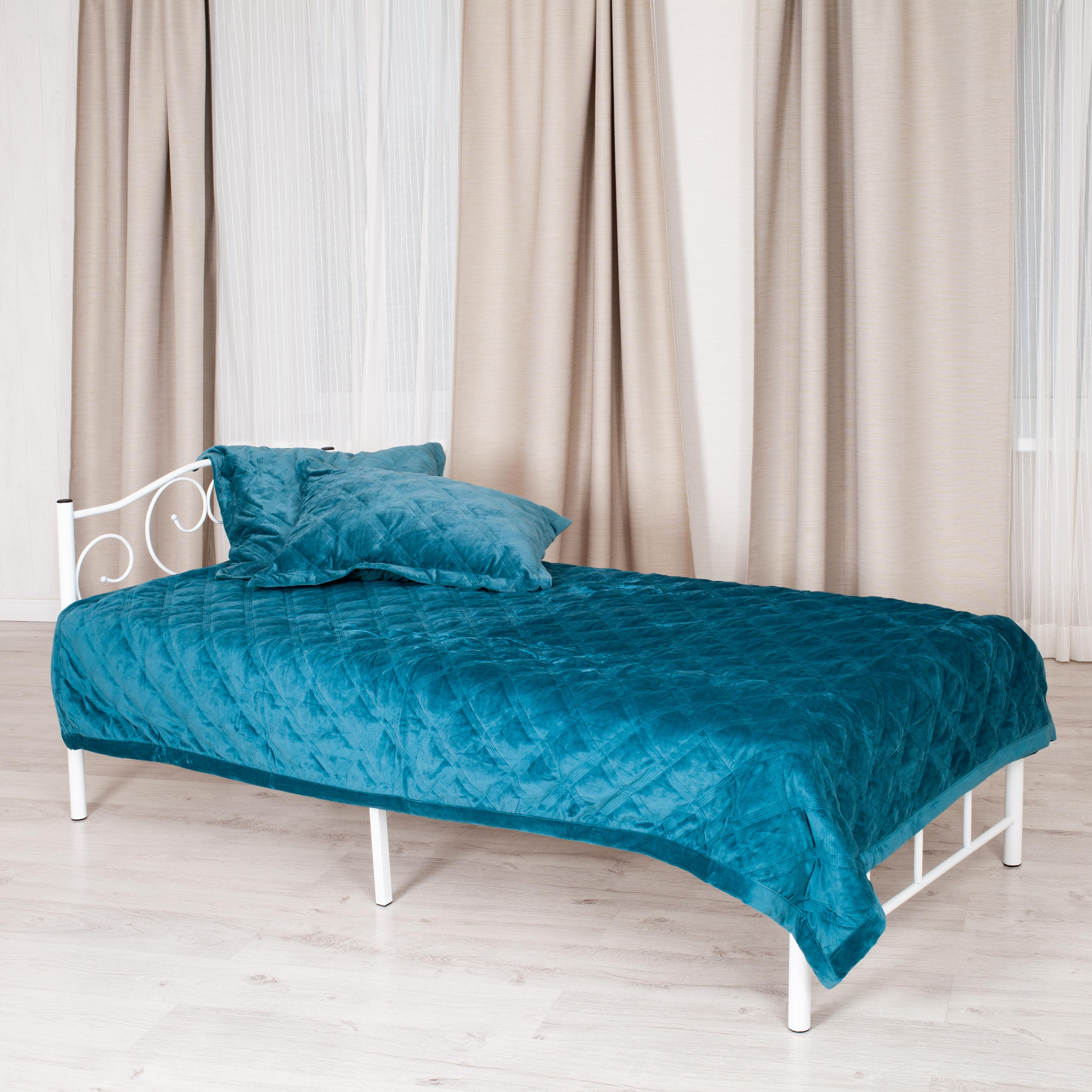 Кровать MALVA (mod. 9303) металл, 90*200 см (Single bed), White (белый)