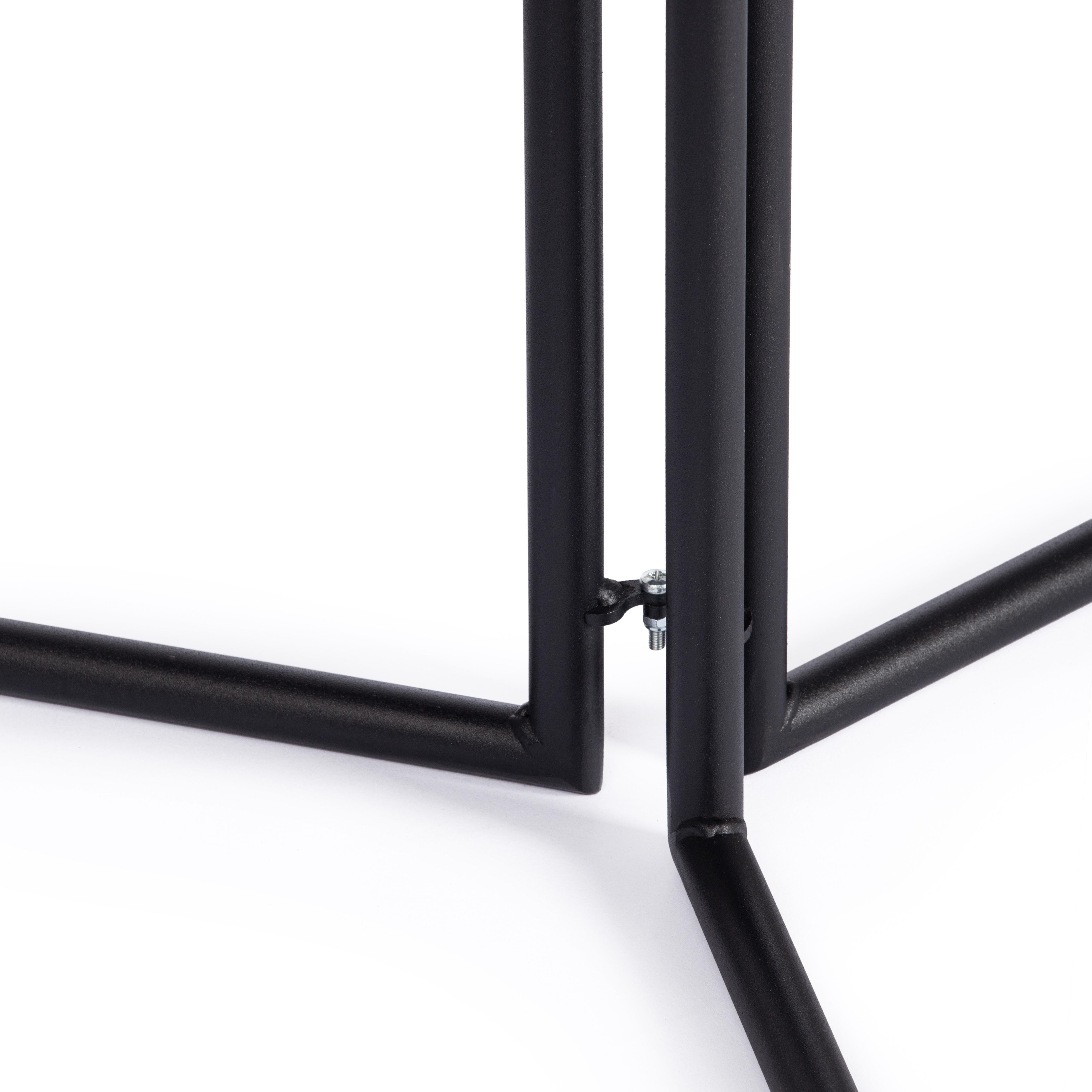 Стол складывающийся YOOP (mod. 1212) ЛДСП+меламин/металл,  100 x 100 x 72 см, сосна/чёрный