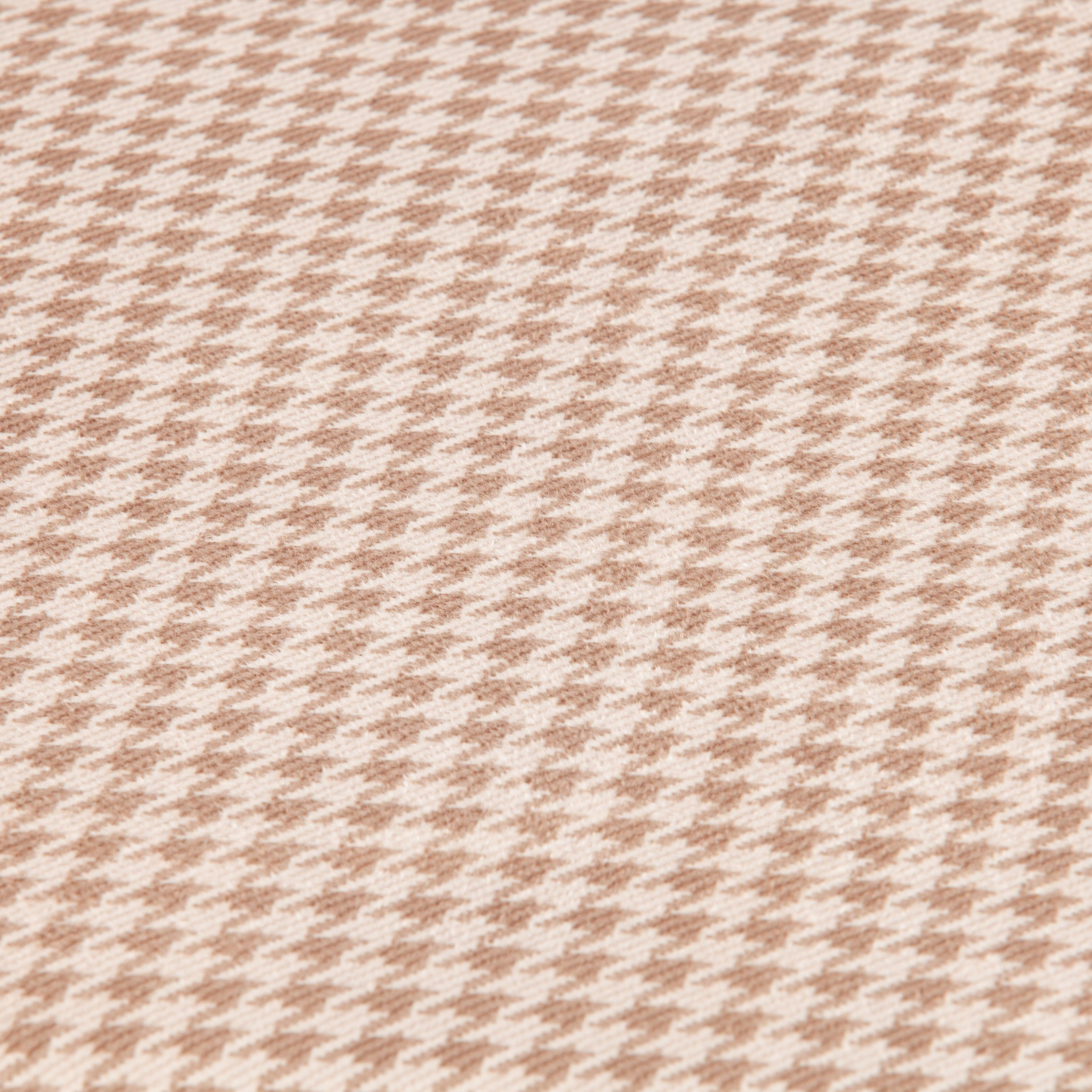 Стул YANIS (mod. 983) металл/ткань,  42.5 х 50.5 х 82.5 см, бело-коричневая клетка