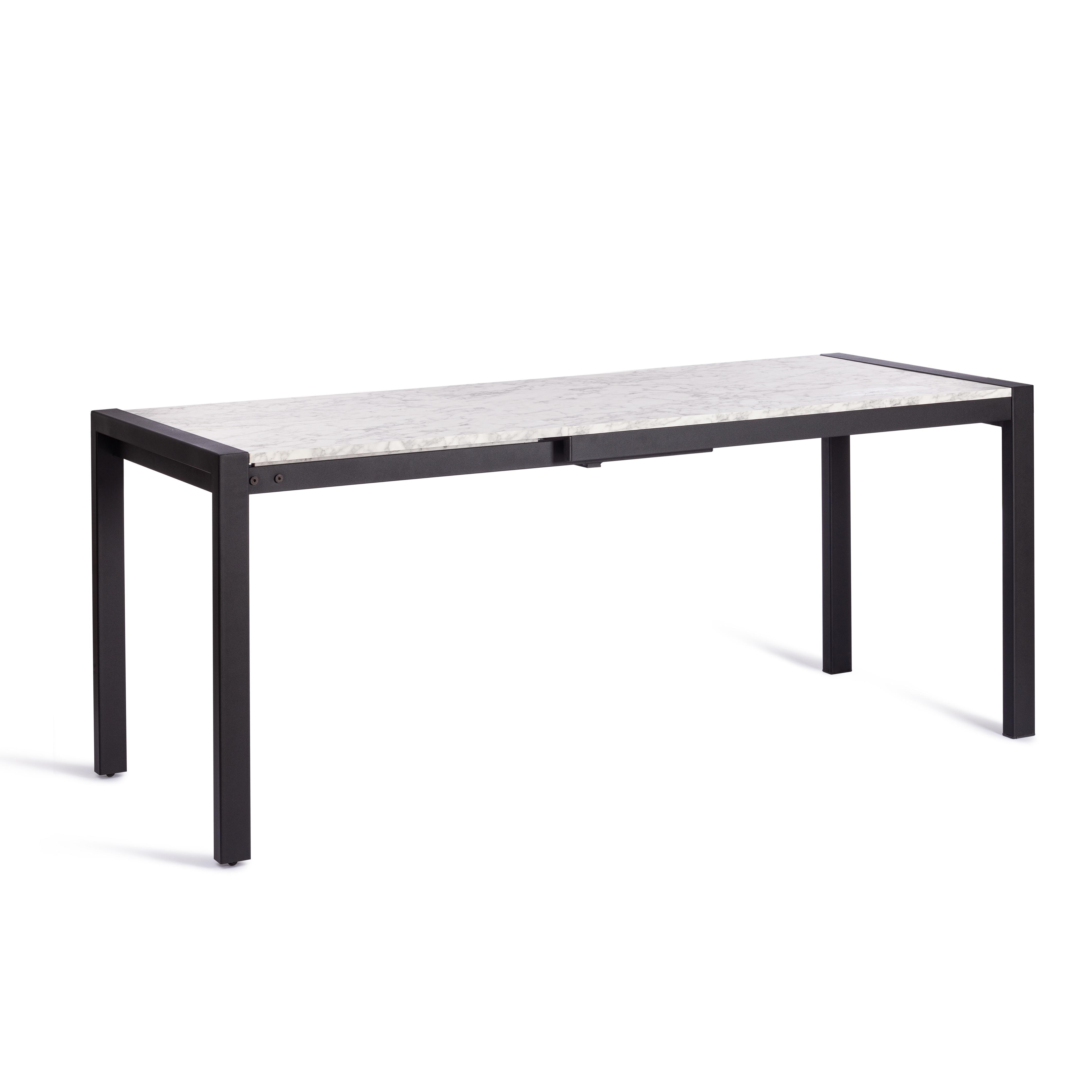 Стол раздвижной SVAN (mod. 1011) ЛДСП+меламин/металл,  120+67 x 74 x 75 см, сосна/чёрный