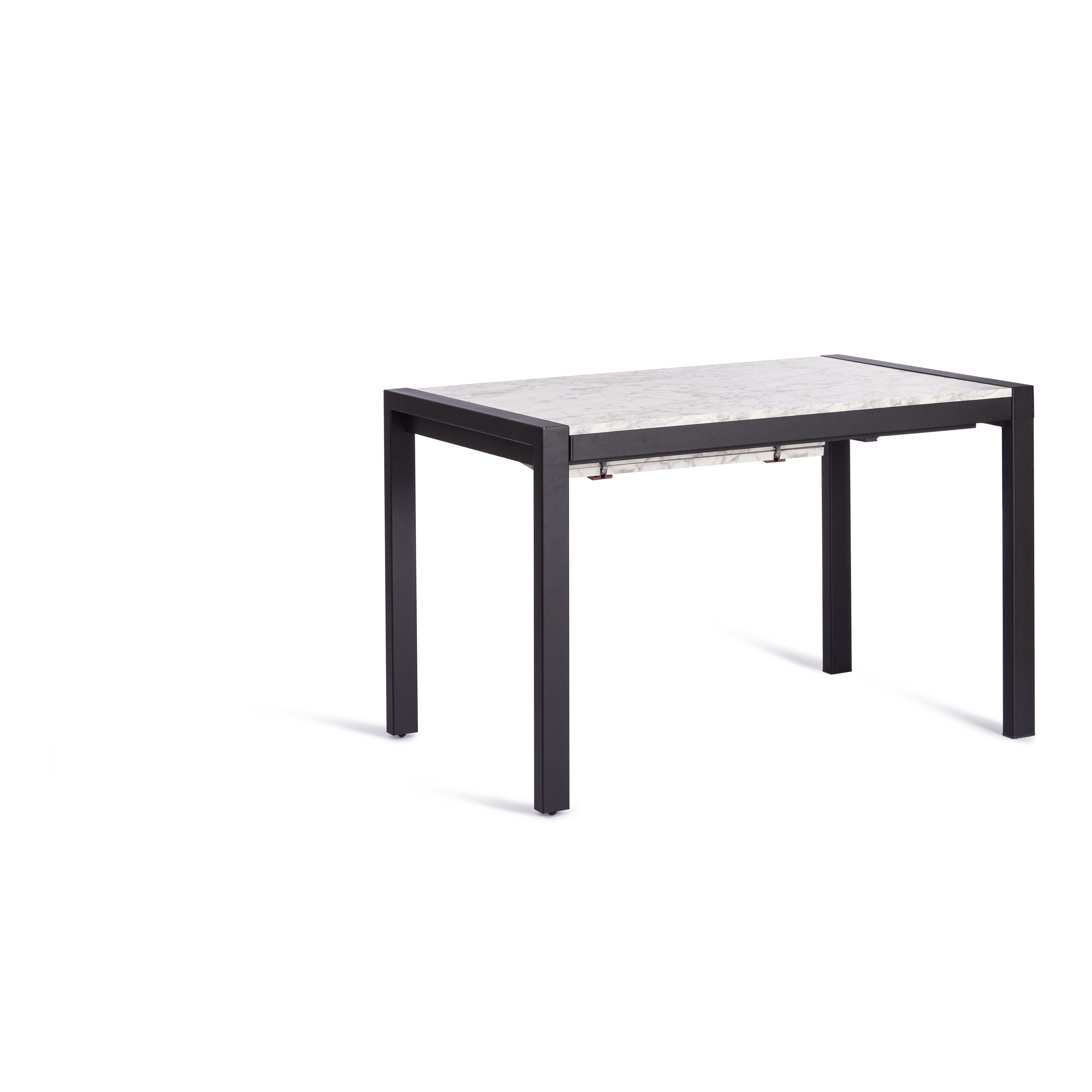 Стол раздвижной SVAN (mod. 1011) ЛДСП+меламин/металл,  120+67 x 74 x 75 см, сосна/чёрный