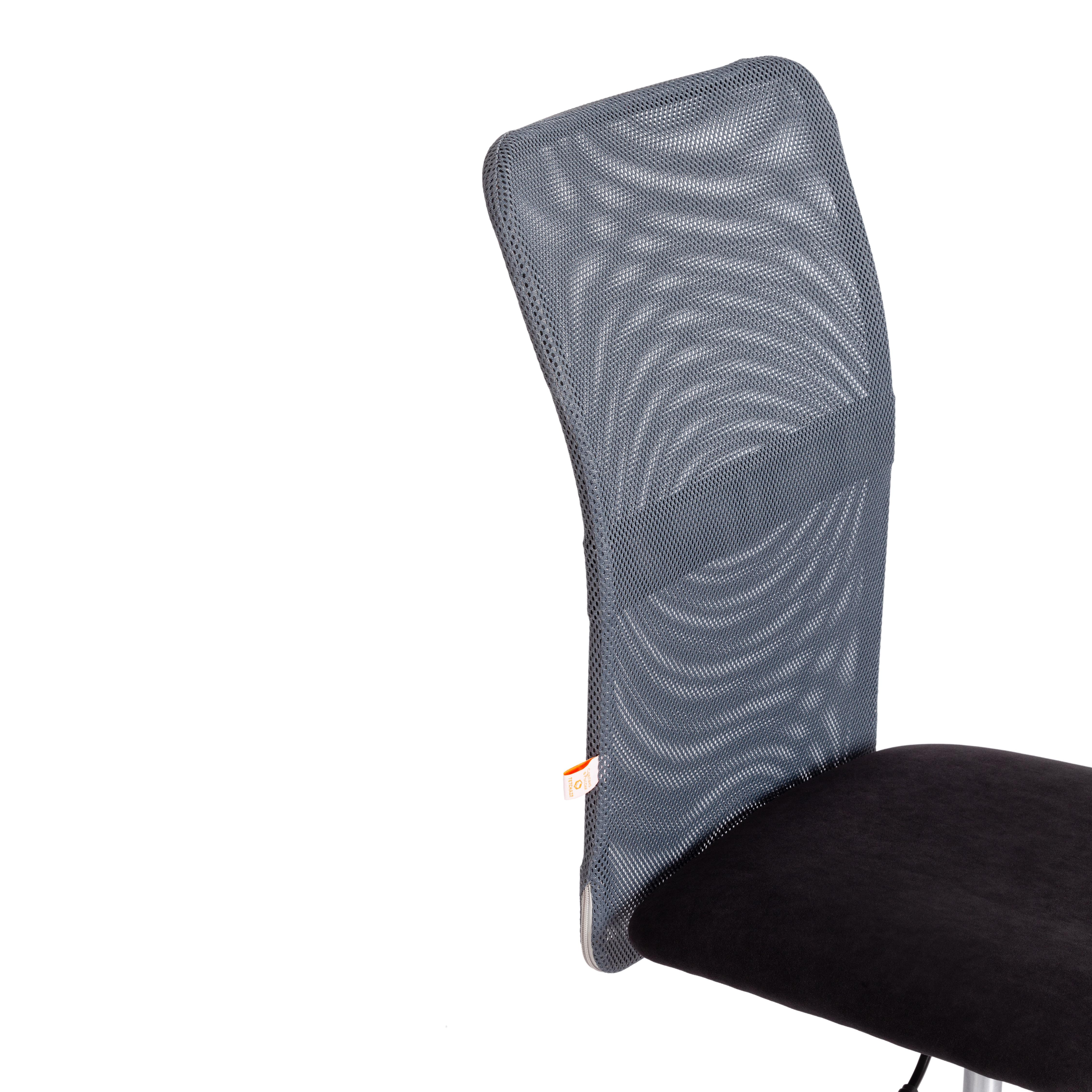 Кресло START флок/ткань, черный/серый, 35/W-12