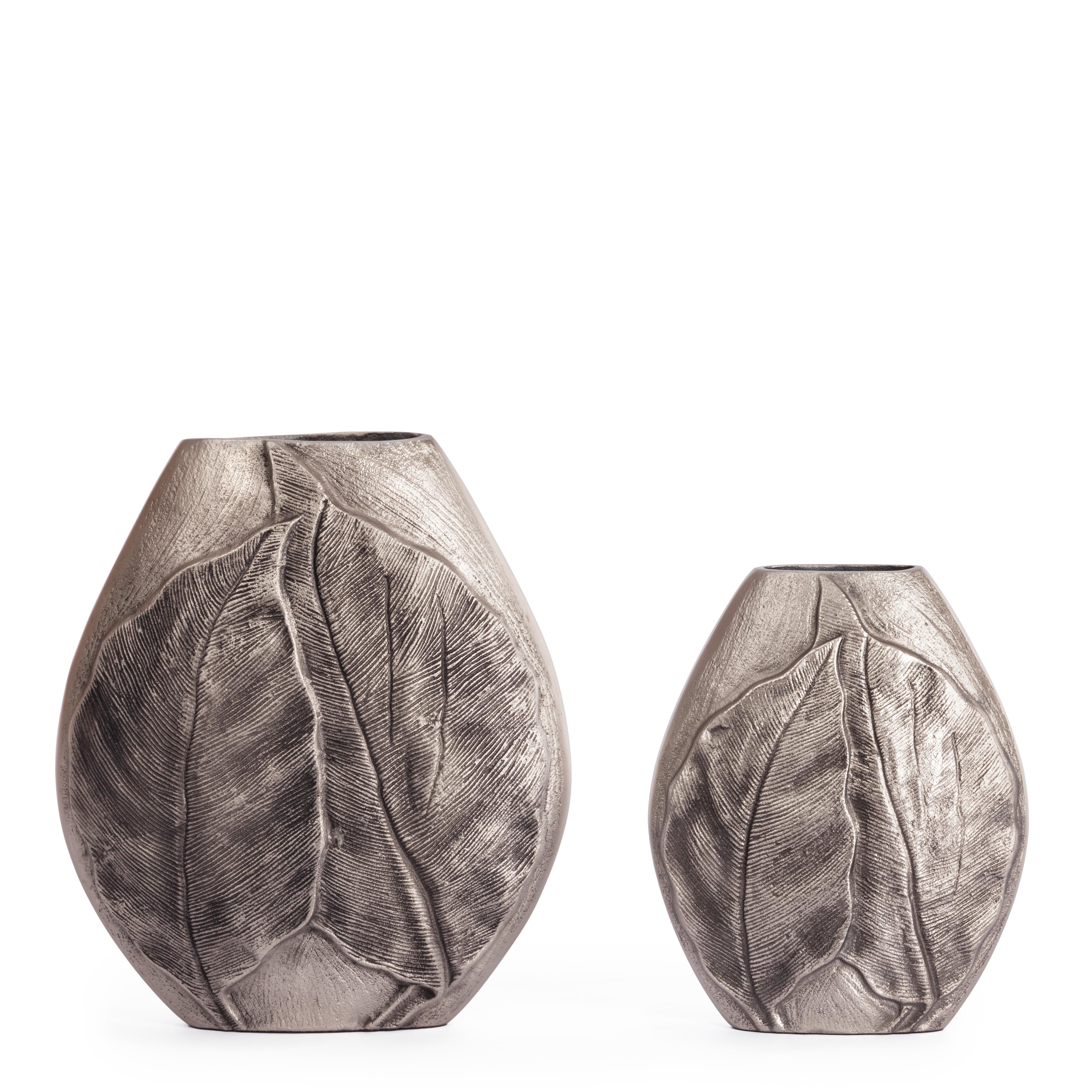 Набор ваз Secret De Maison NOSI ( mod. LS-0001 ) металл: аллюминий, 29 х 37см, 23 х 28 см, серебристый