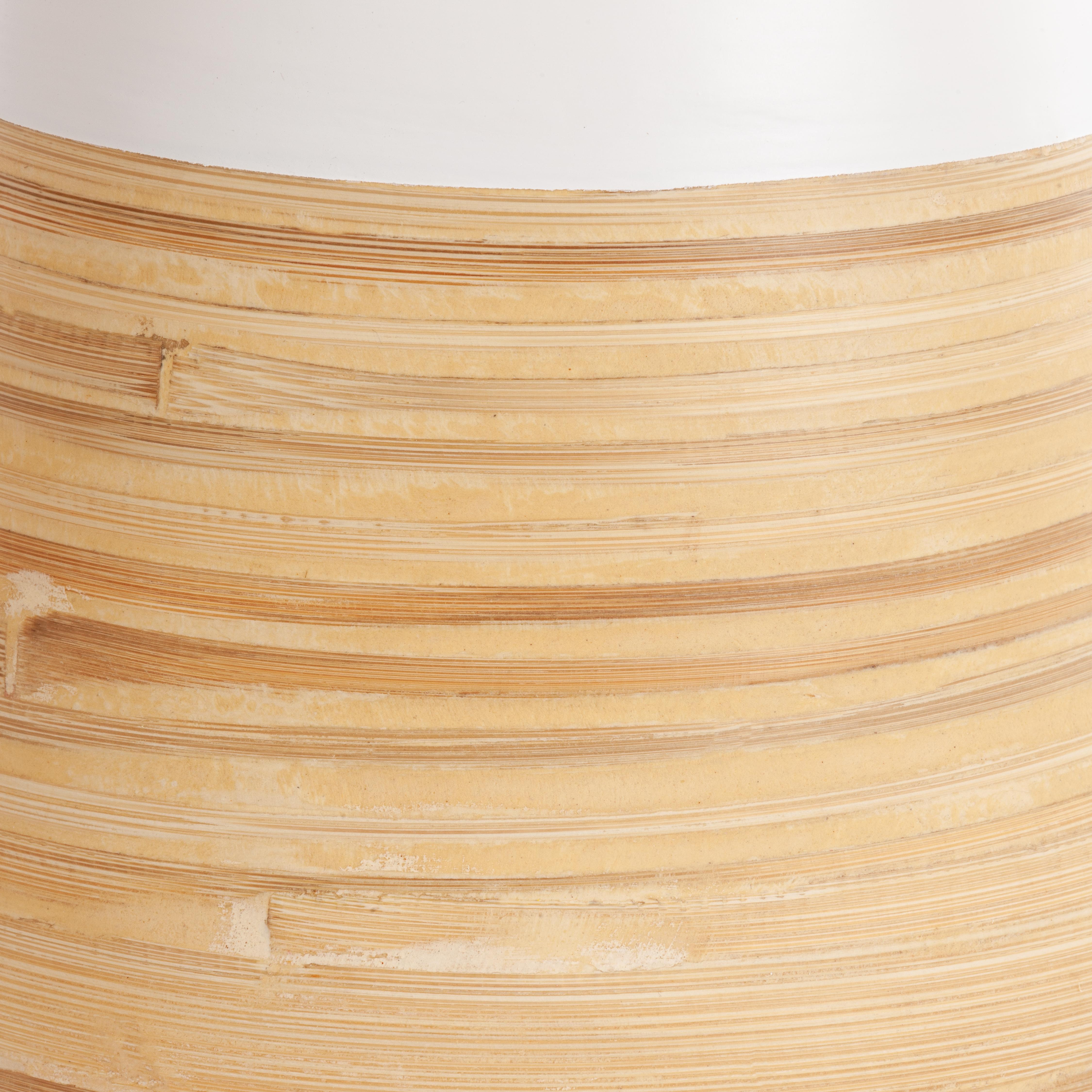 Набор ваз Secret De Maison VINA ( mod. LS-0182 ) бамбук, 22 х 22 х 50 см , 20х 20 х 40 см, 15 х 15 х 30 см, белый/бежевый