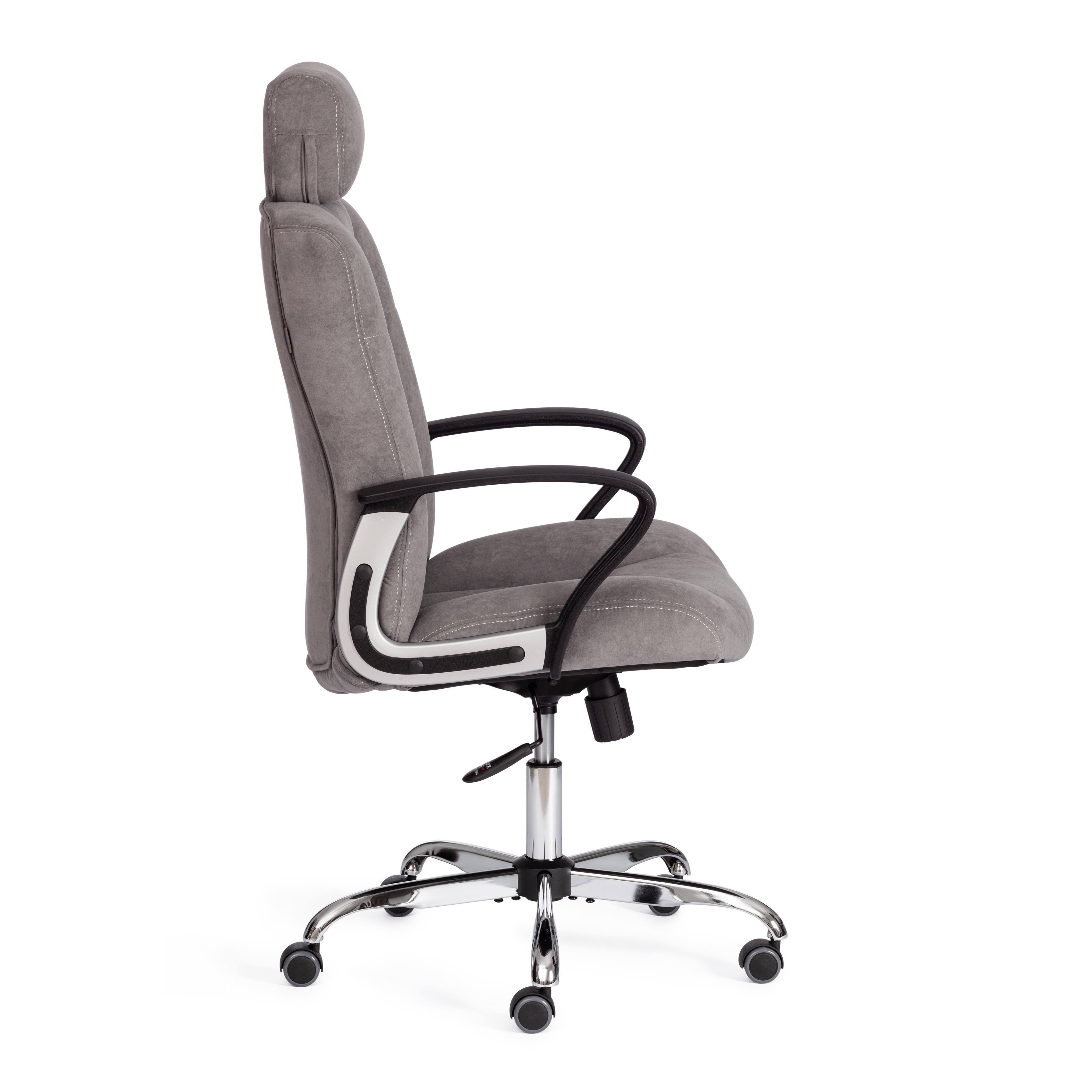 Кресло OXFORD хром флок , серый, 29