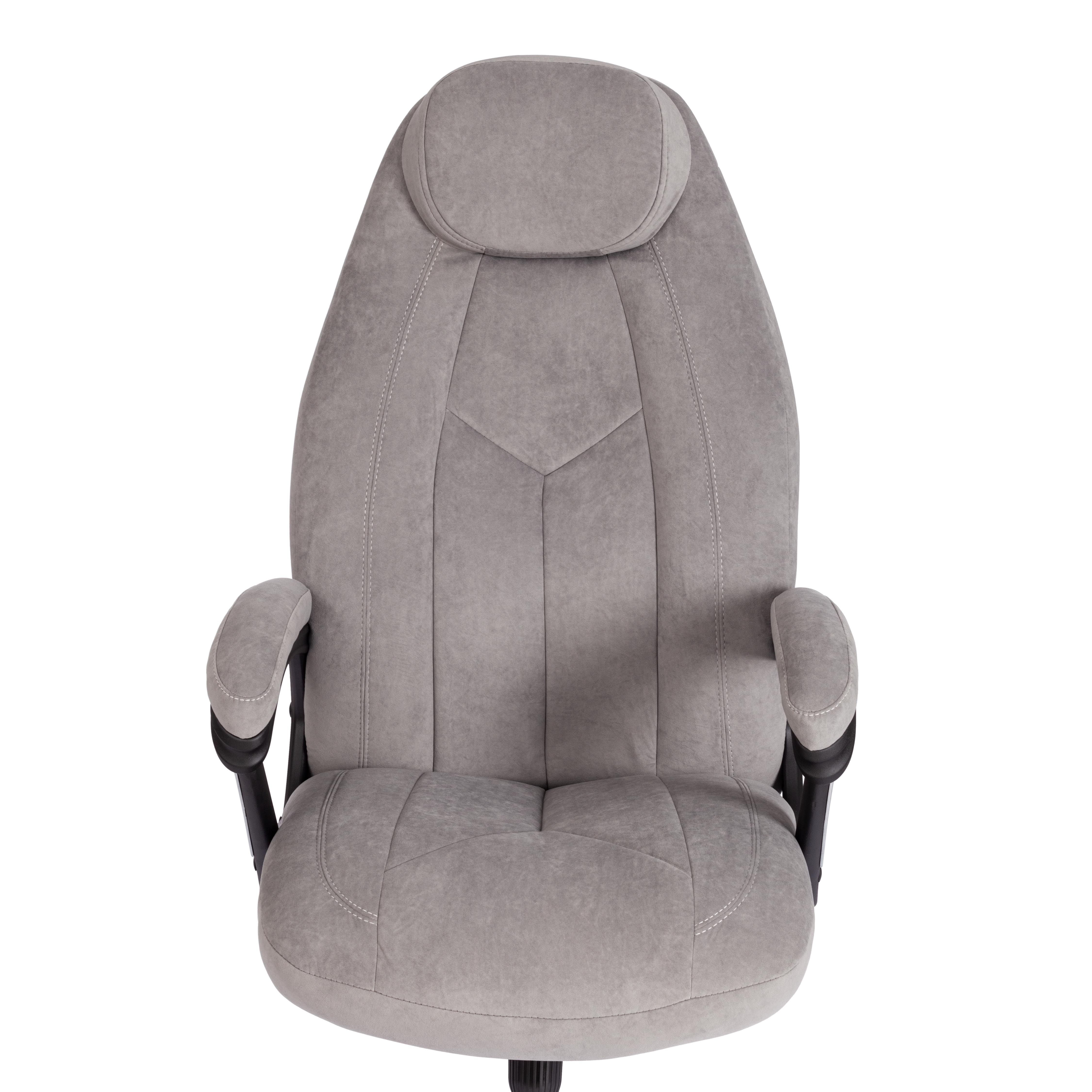 Кресло BOSS Lux флок , серый, 29