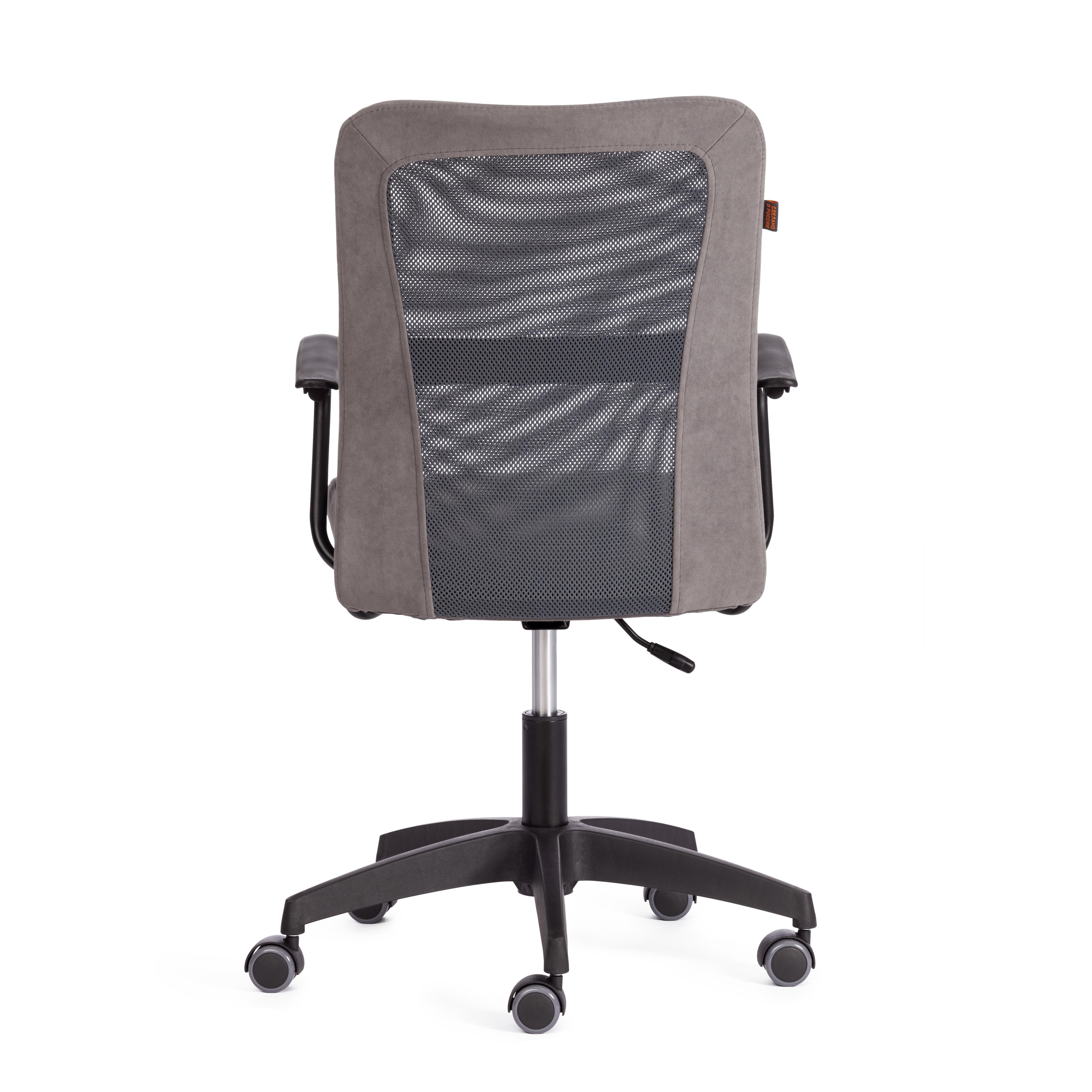 Кресло STAFF флок/ткань, серый, 29/W-12