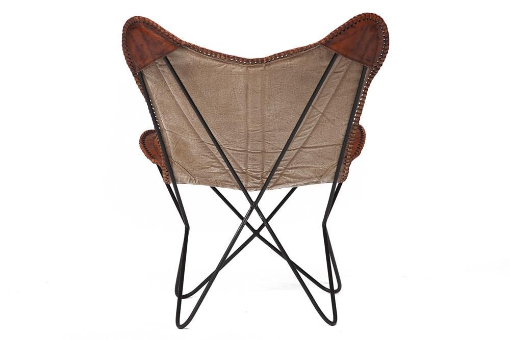 Кресло Secret De Maison NEWTON ( mod. M-8105 ) металл/кожа буйвола, 68*75*91, коричневый