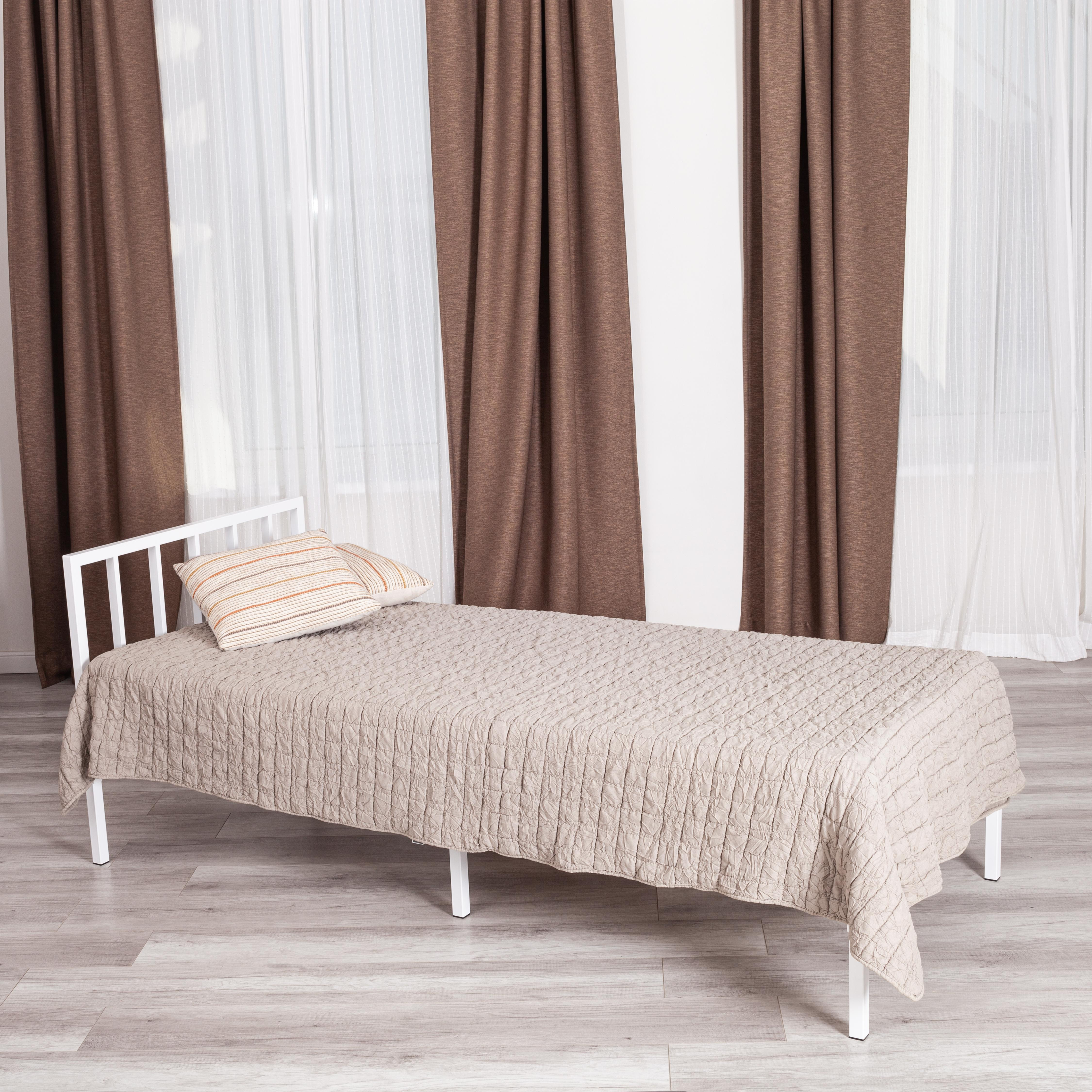 Кровать Bruno металл, 90*200 см, белый
