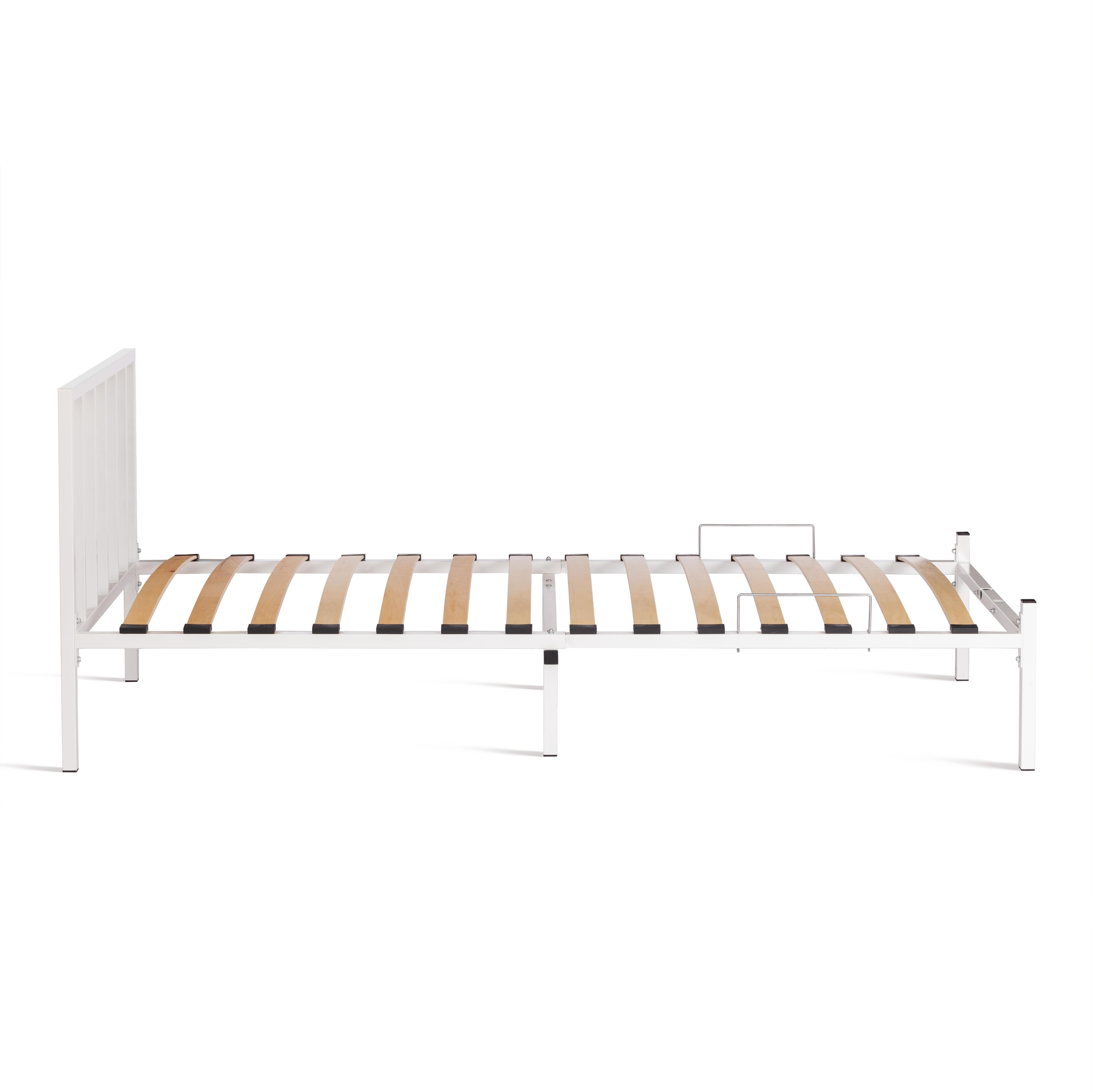 Кровать Bruno металл, 90*200 см, белый