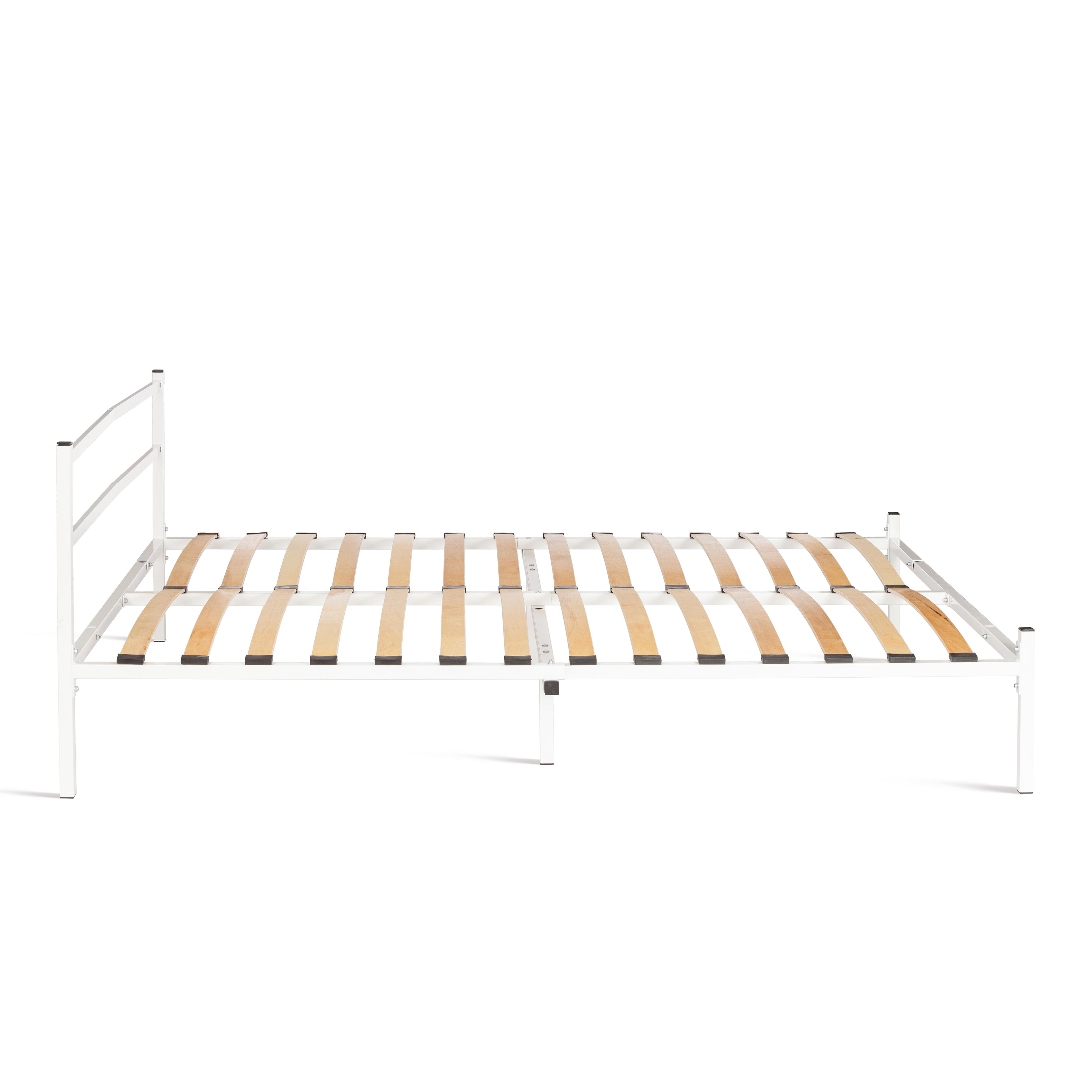 Кровать Marco металл, 160х200см, белый