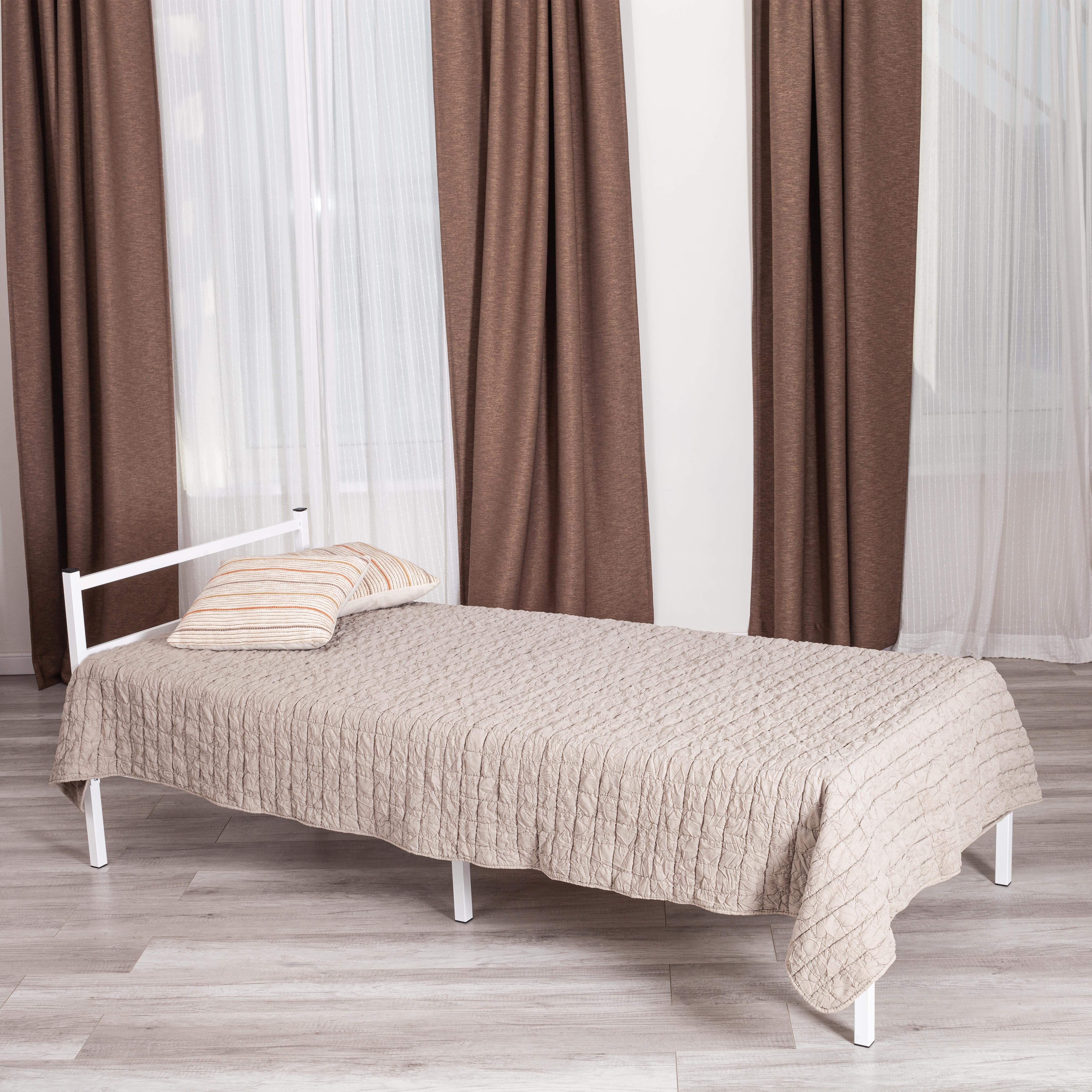 Кровать Marco металл, 90х200см, белый