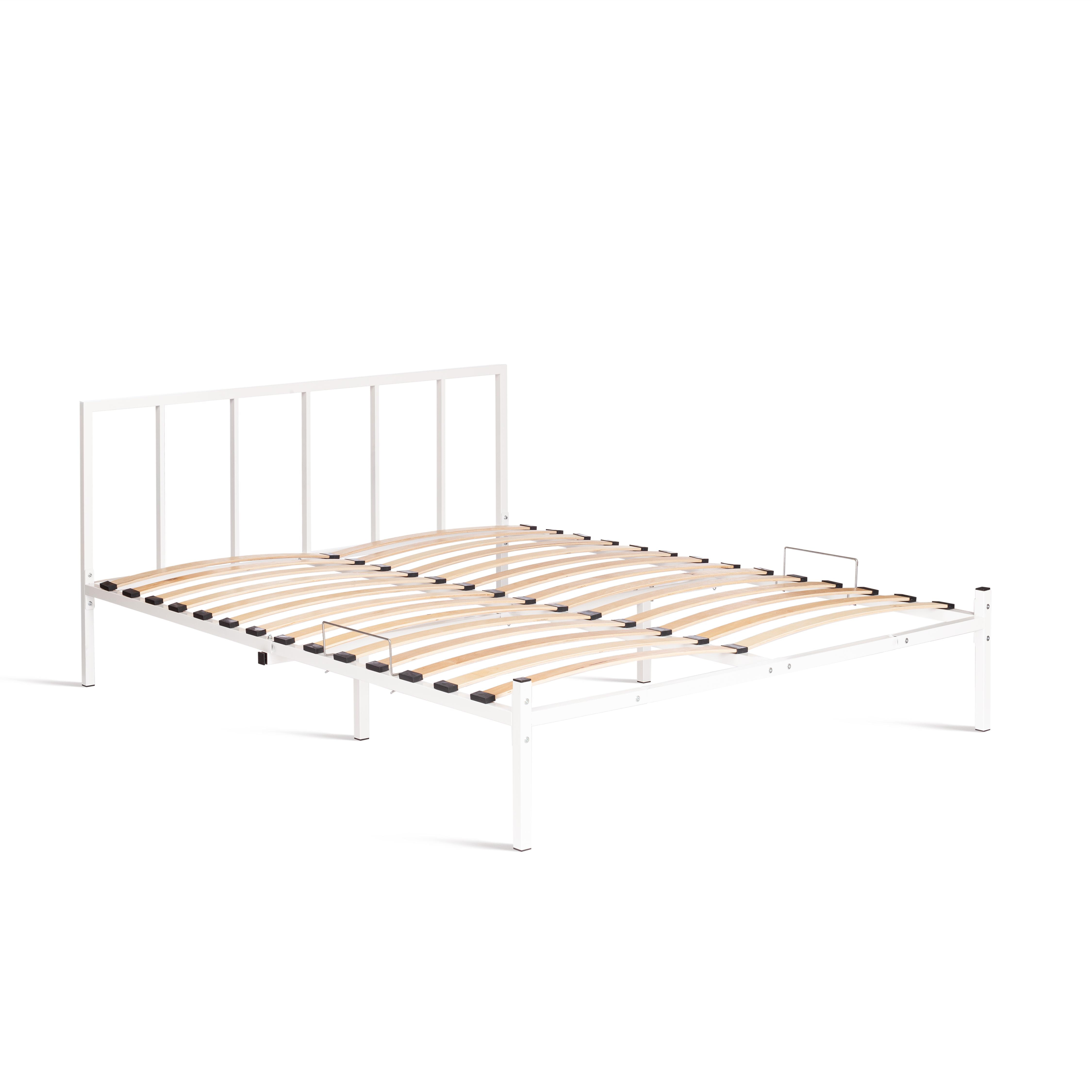 Кровать Bruno металл, 160*200 см, белый