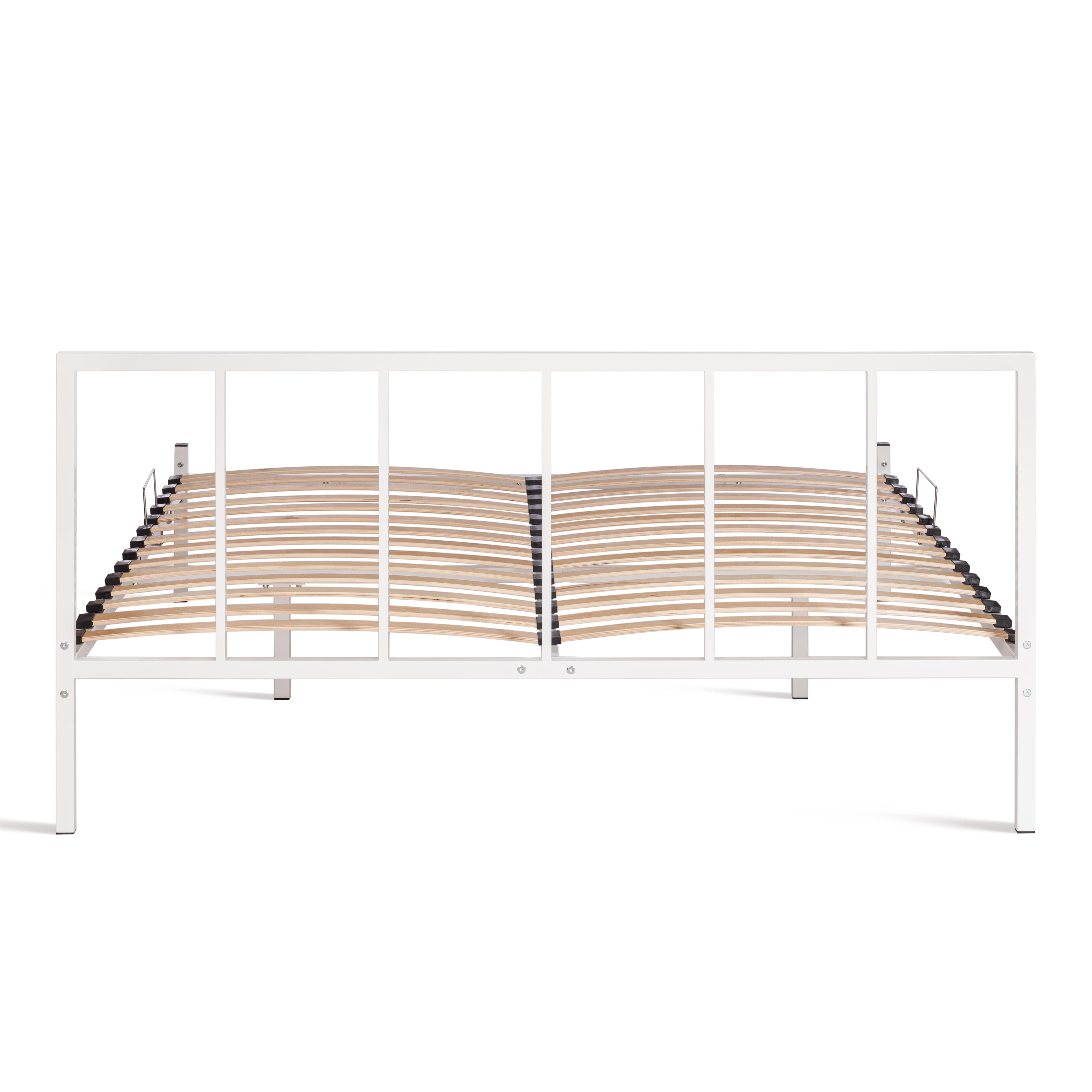 Кровать Bruno металл, 160*200 см, белый