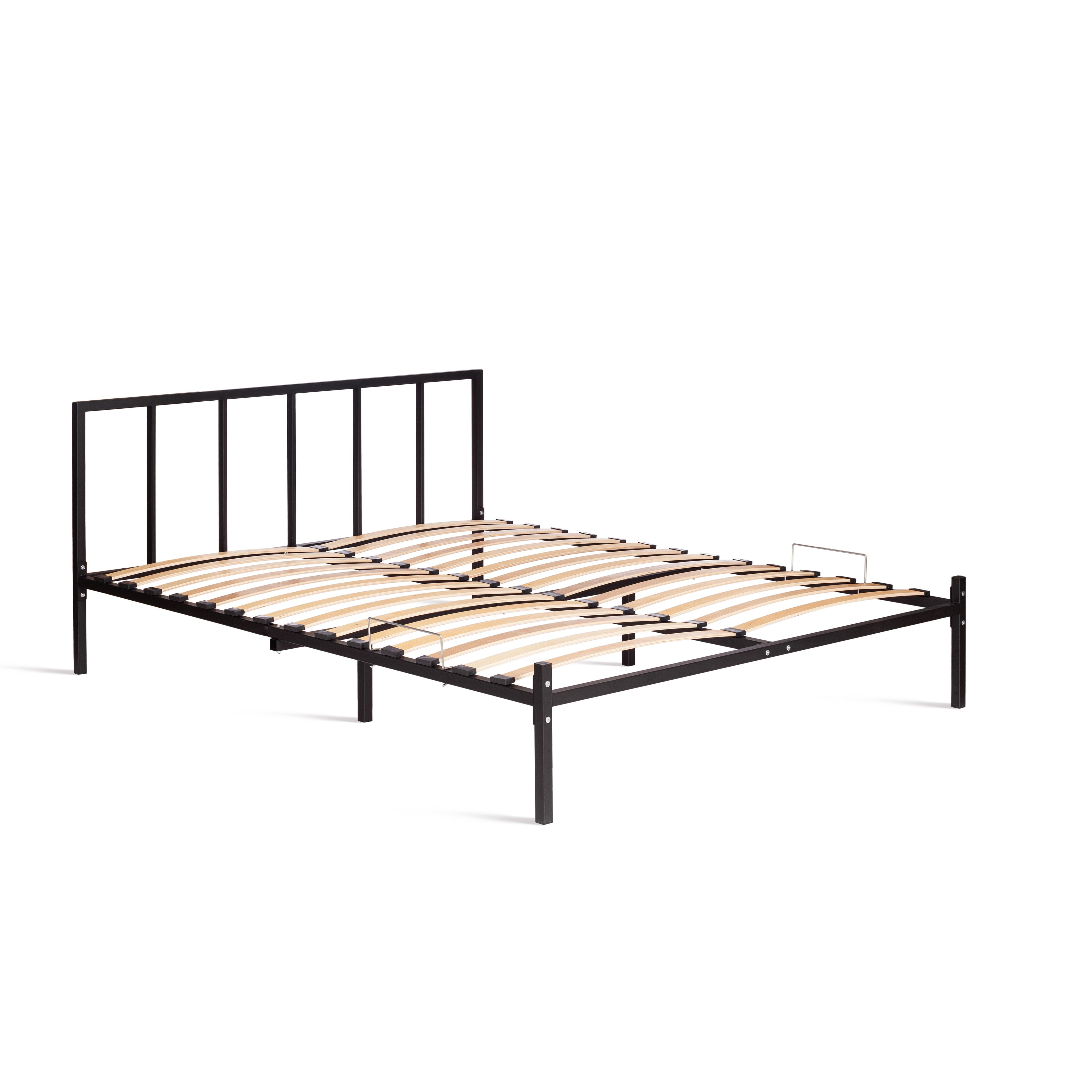 Кровать Bruno металл, 160*200 см, черный