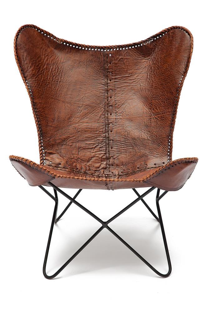 Кресло Secret De Maison NEWTON ( mod. M-3034 ) кожа буйвола / металл, 68 х70 х 93, коричневый