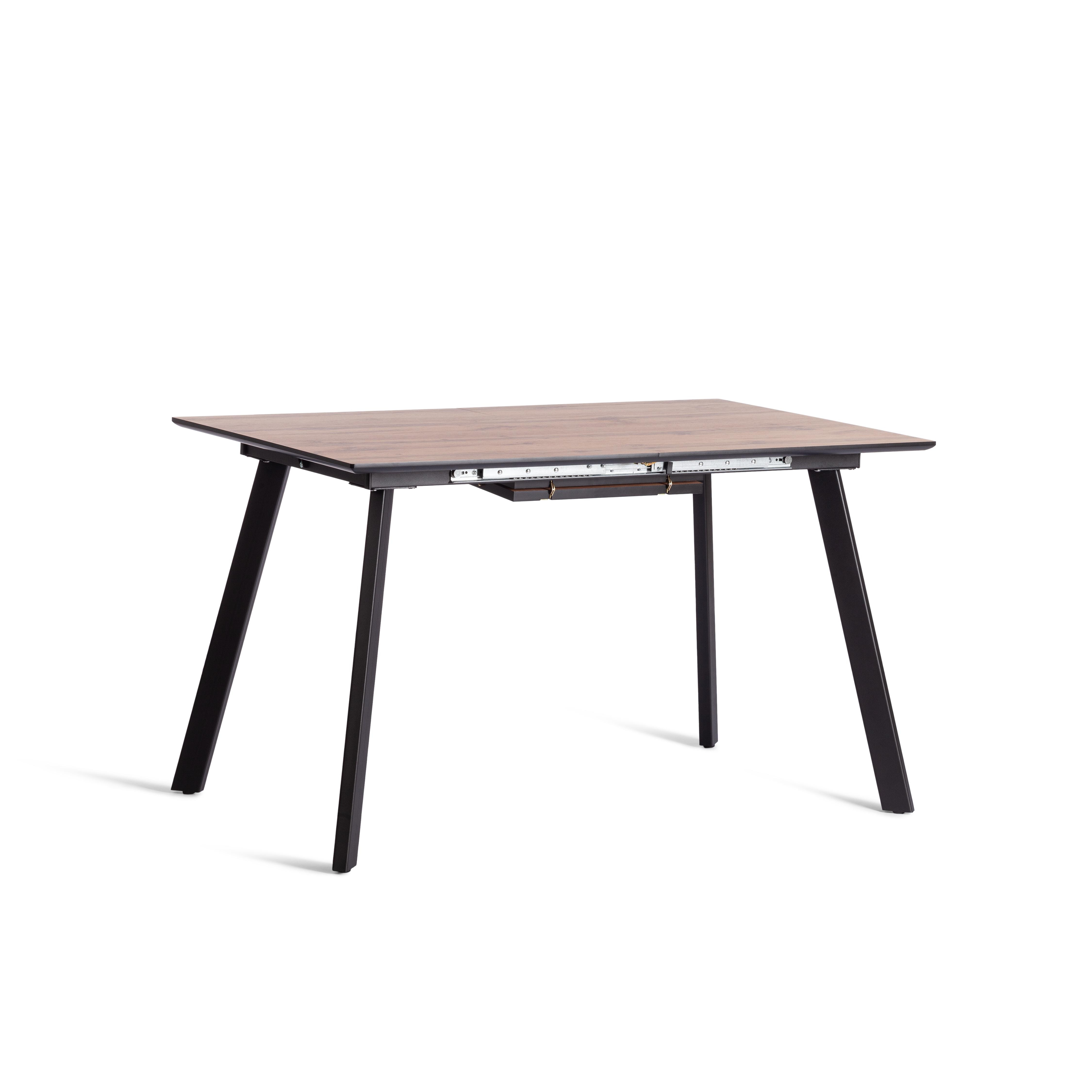 Стол обеденный DARWIN МДФ HPL 0,6 мм/металл, 85х130-170х75 см, Дуб Вотан/чёрный