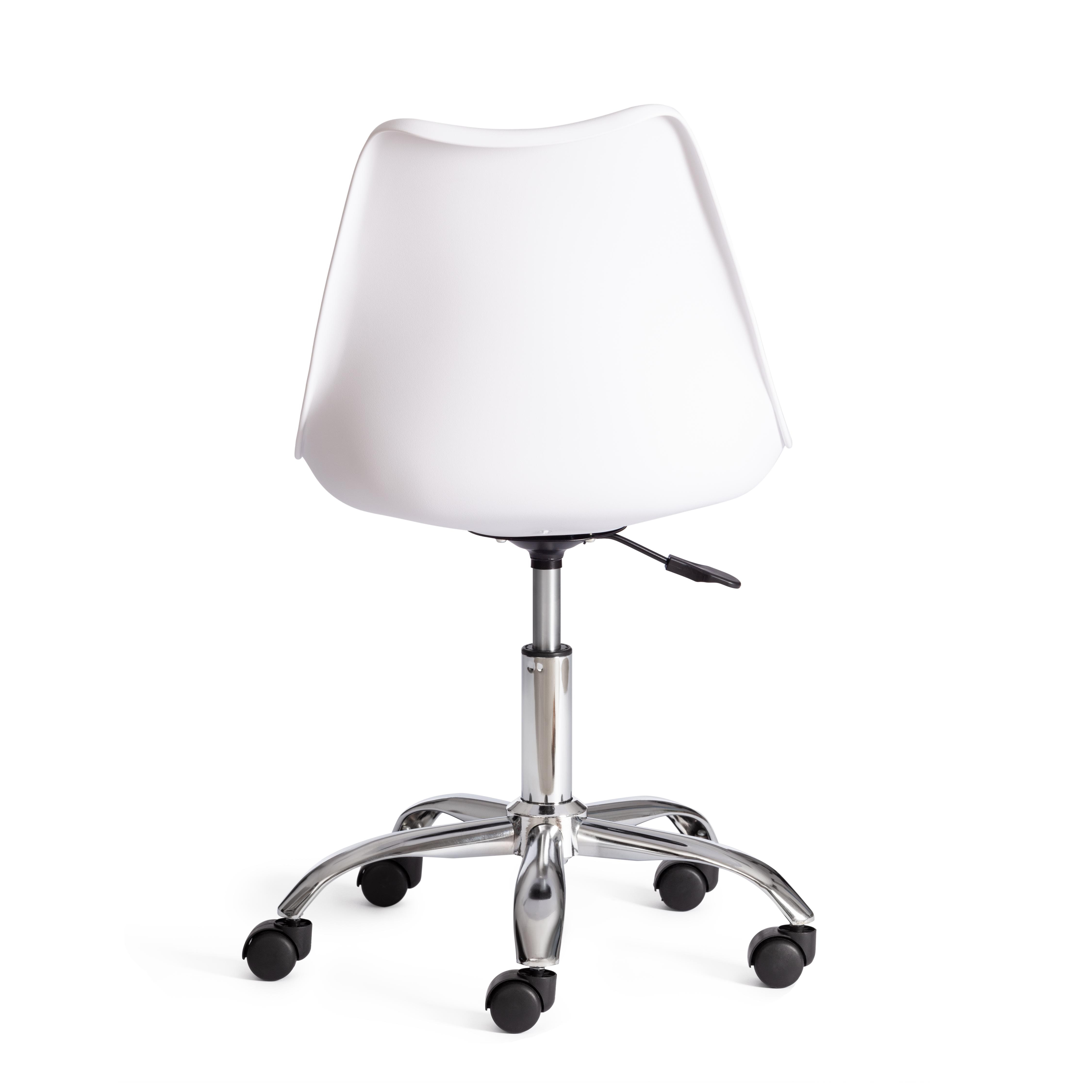 Офисное кресло TULIP (mod.106-1) металл/пластик/PU, 58 x 47 x 97см, White (белый) / Chrome (хром)
