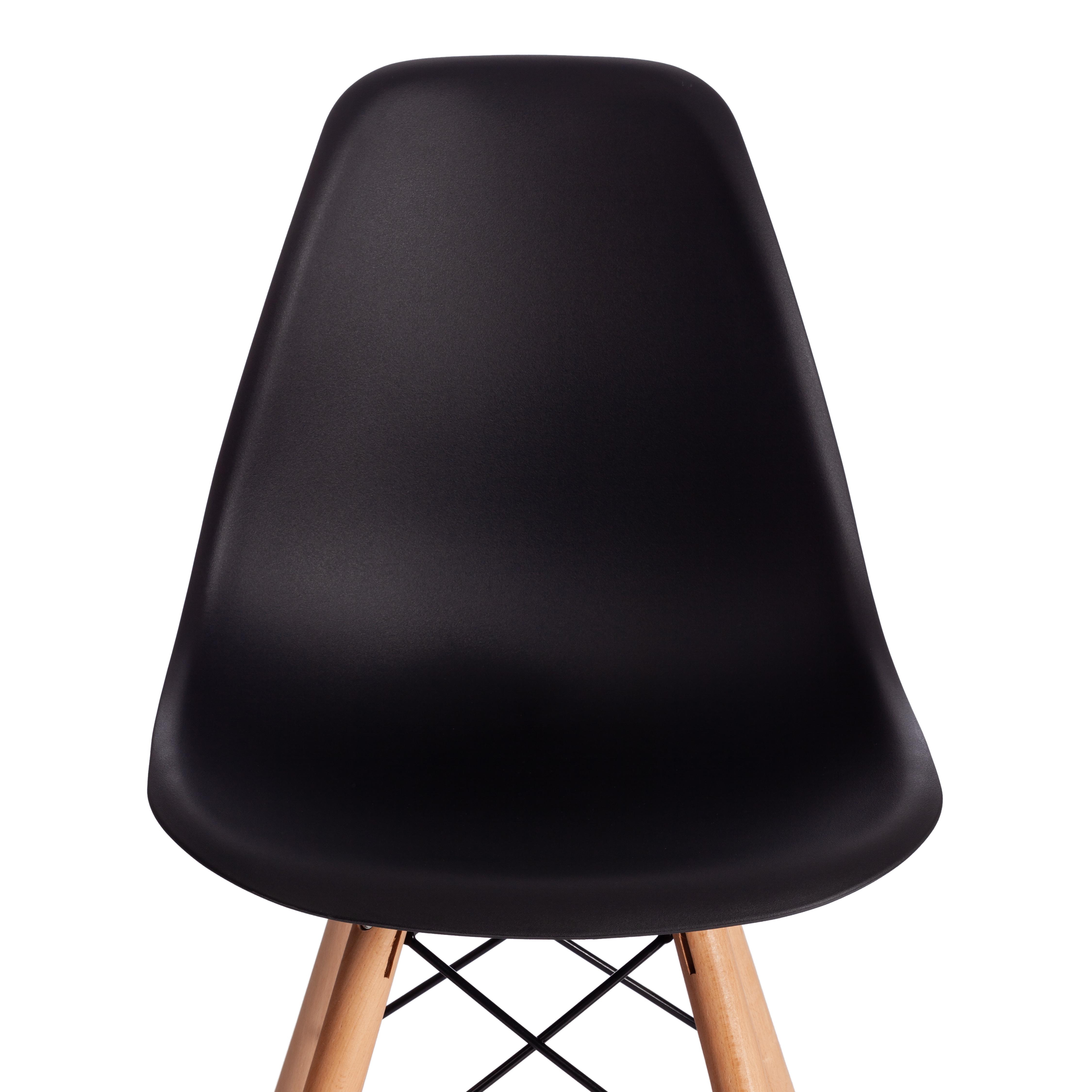 Стул барный Cindy Bar Chair (mod. 80-1) дерево бук/металл/пластик, 50 х 51 х 109 см, Black (Черный) 3010/ натуральный