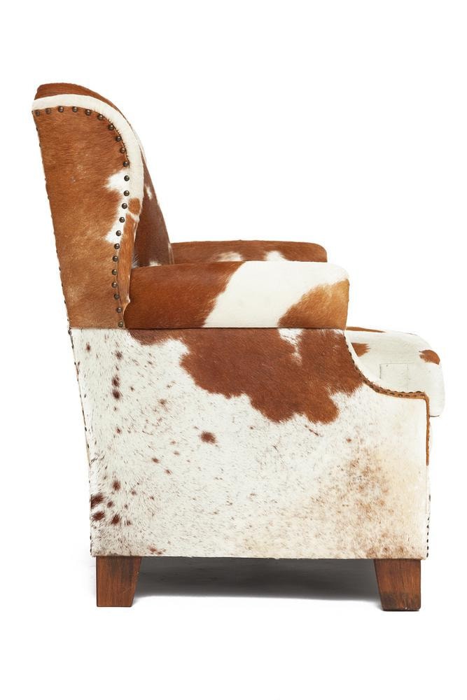 Кресло Secret De Maison FENIX ( mod. M-201S ) шкура буйвола, 102 х81х83см, коричнево-белый