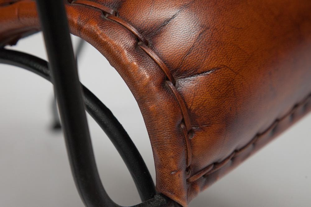 Кресло Secret De Maison MAJOR ( mod. M-14530 ) металл/кожа буйвола, 65*58*75, коричневый