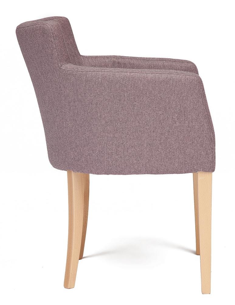 Кресло KNEZ Бук, 650*650*600, дерево натуральный , ткань - розовый кварц (Kitana 9180)