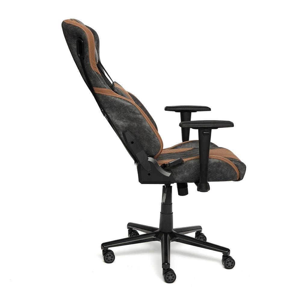 Кресло iMatrix кож/зам, серый/коричневый
