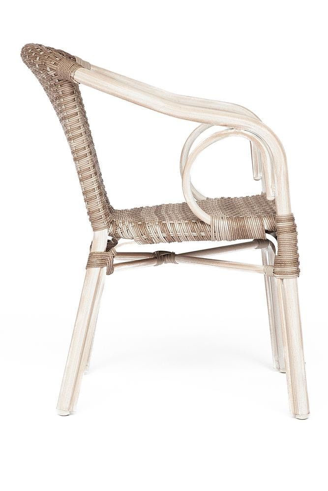 Кресло Corino(mod. AD632010F) каркас: алюминий, материал: искусственный ротанг, 55х62х80см, D32х1,35мм , античный бежевый