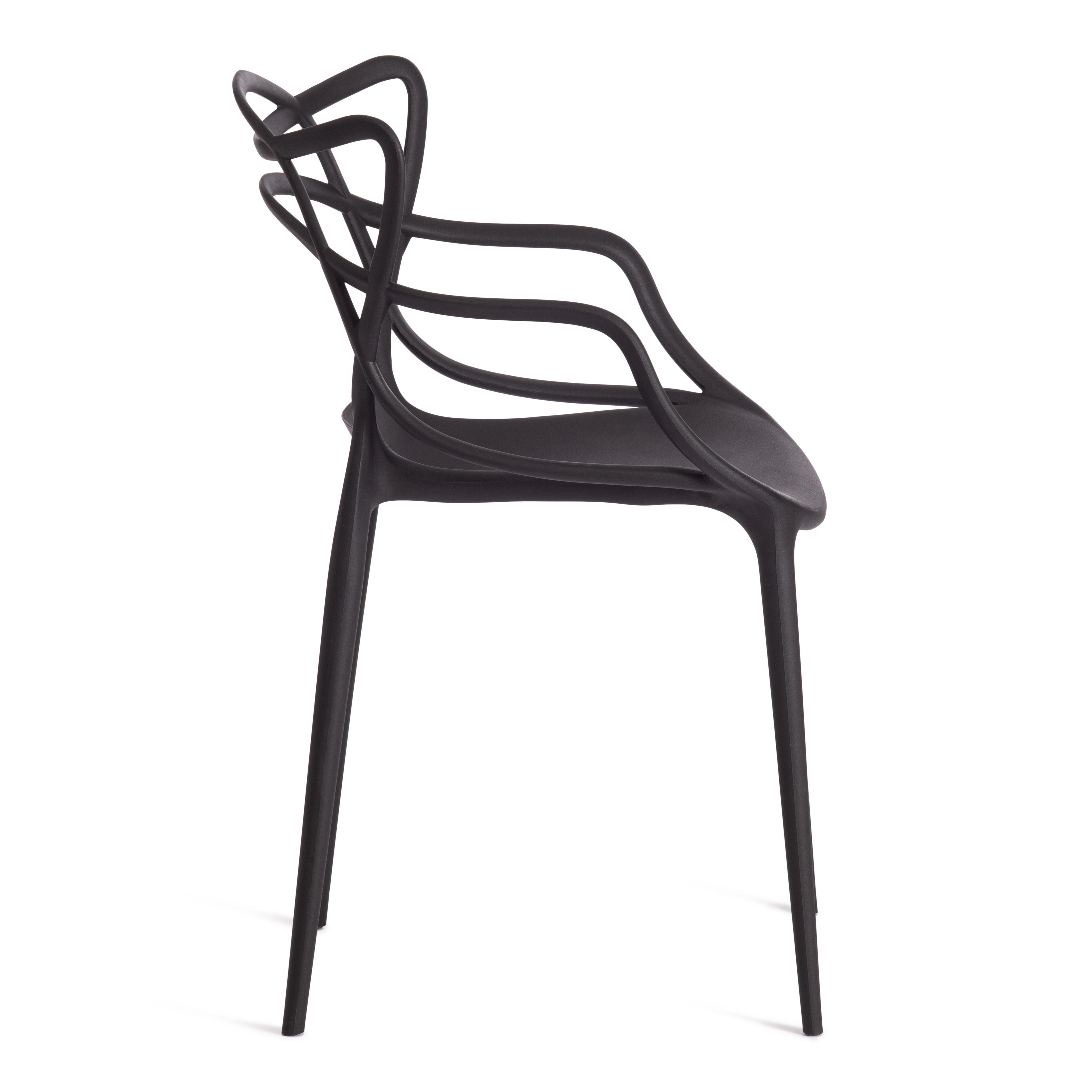 Стул Cat Chair (mod. 028) пластик, 53 x 59 x 82,5 см, черный (Black 3010)