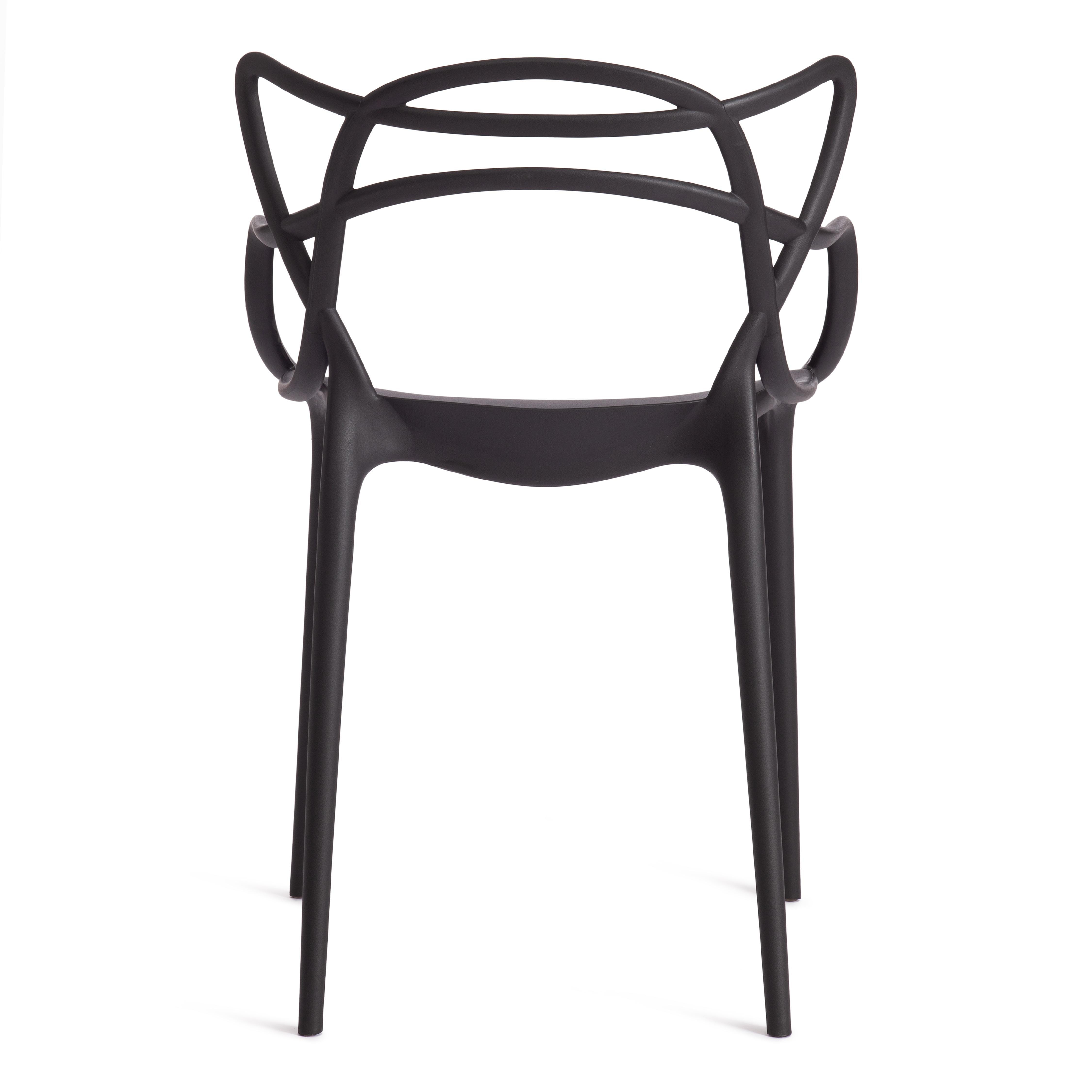 Стул Cat Chair (mod. 028) пластик, 53 x 59 x 82,5 см, черный (Black 3010)