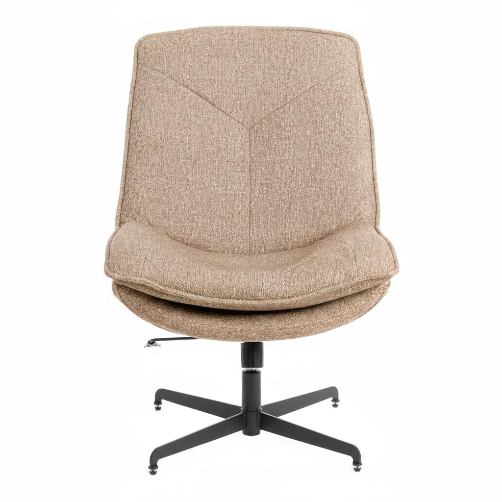 Кресло лаунж Cosmo велюр/букле, VT shape latte