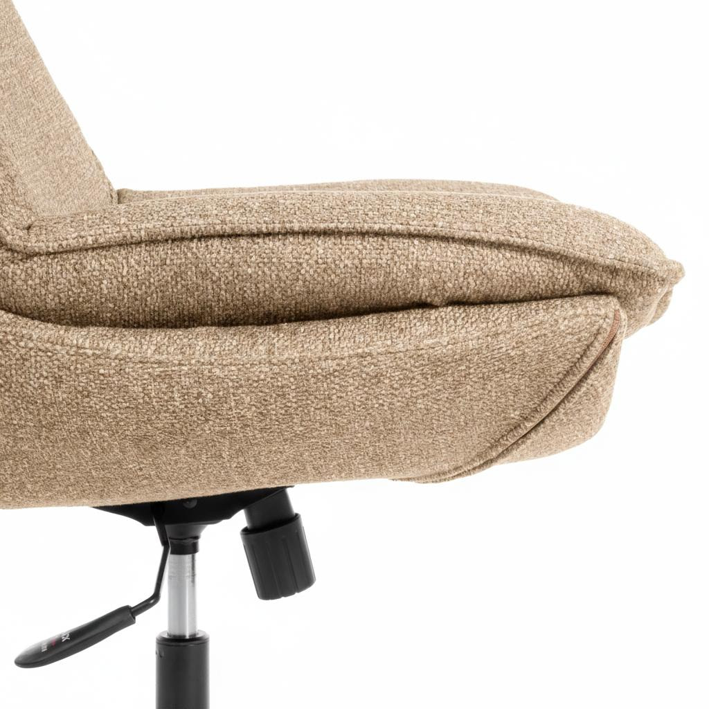 Кресло лаунж Cosmo велюр/букле, VT shape latte