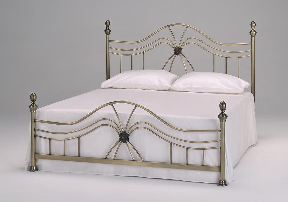 Кровать металлическая BEATRICE 140*200 см, Античная медь (Antique Brass)