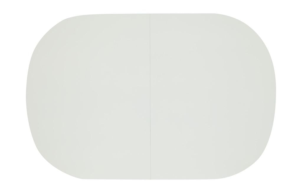 Стол обеденный раскладной BOSCO (Боско) основание бук, столешница мдф, 120+30*80см, Белый + Коричневый