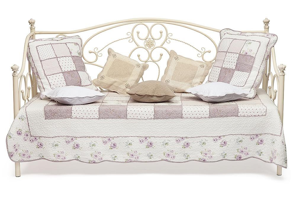 Кровать металлическая JANE 90*200 см (Day bed), Античный белый (Antique White)